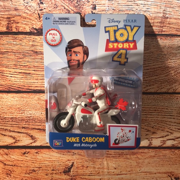 Disney Pixar toy story 4 duke caboom with cycle